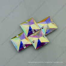 Sqaure Shape Ab Crystal Garment Stones (DZ-3068)